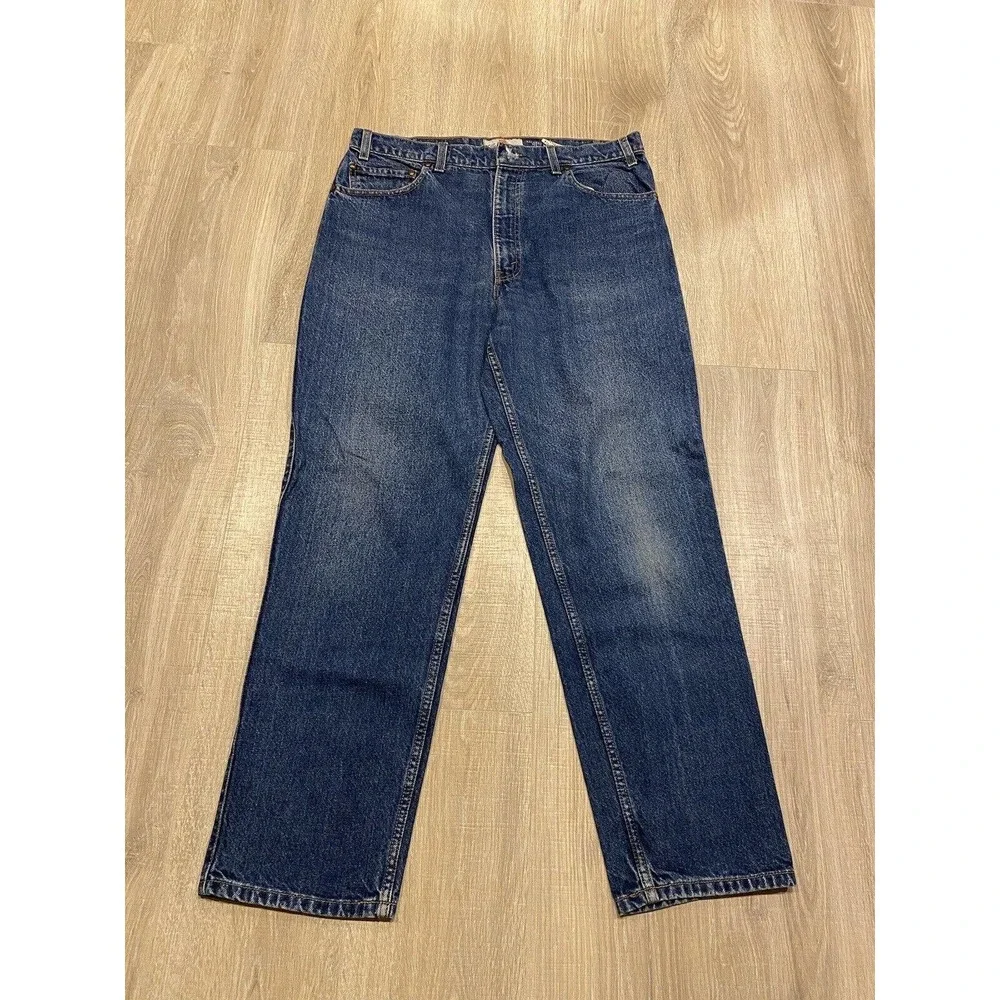 Levi's 540 Signature Relaxed Fit Jeans Mens True 34x29 Vintage Denim Gold Tab